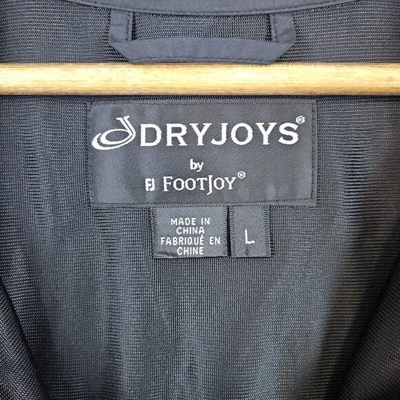 Footjoy Dryjoys Golf Rain Jacket Red Size L Short Sleeve Talking‎ Stick Logo - Picture 10 of 16